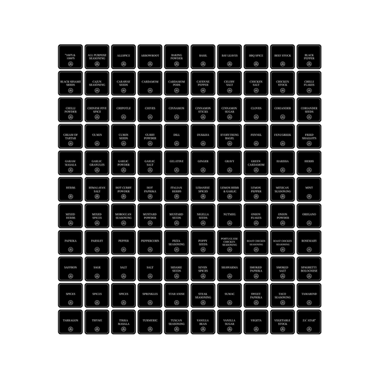 Square Herb & Spice Labels – Pack of 110-0
