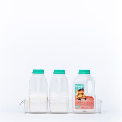 Extra small transparent stackable storage tub with access lip edge