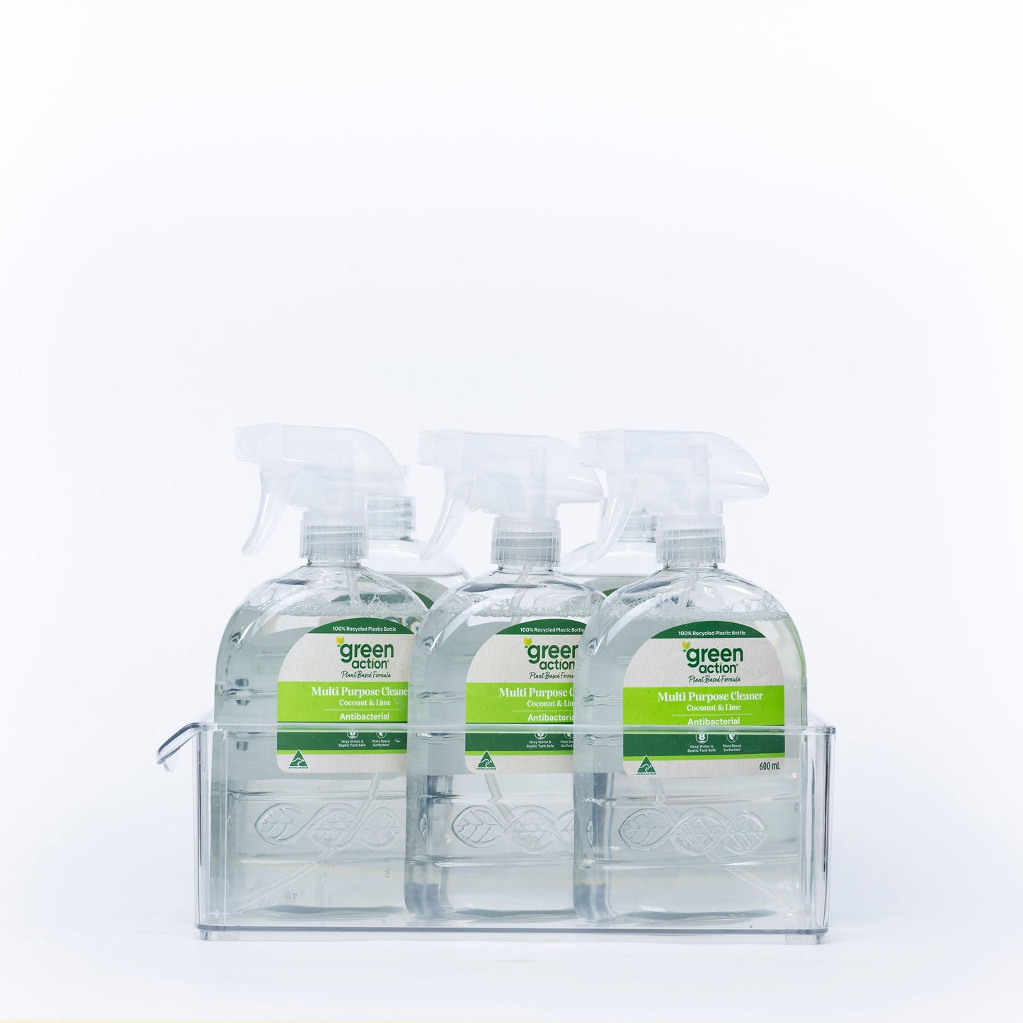 Clear modular medium storage tub showing lip edge for easy access