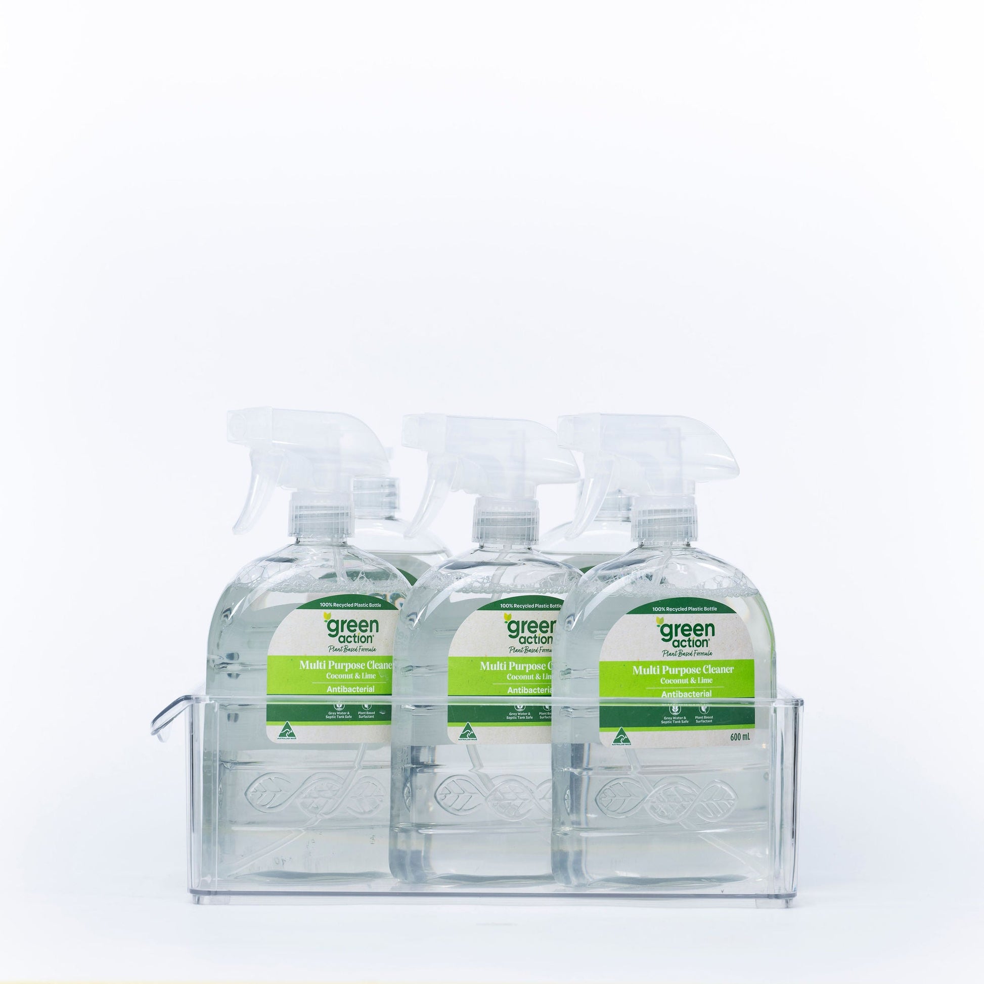 Clear modular medium storage tub showing lip edge for easy access