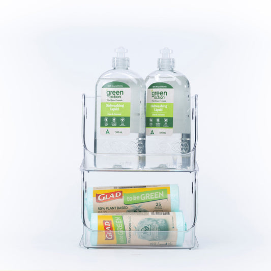 Small Clear Stackable Organiser-0